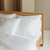 Hoeslaken Satijn - Wit (180×210×30) / Coco & Cici