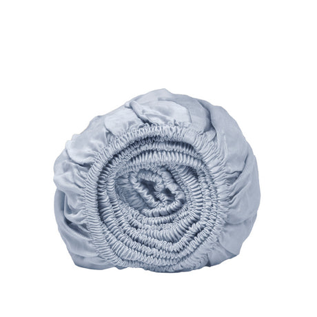 Hoeslaken Satijn Ocean Blue (90×200×30) / Coco & Cici