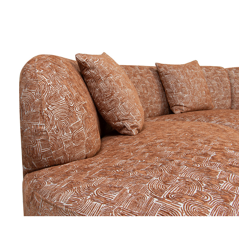 Bank Marbella 4-Zits Safiya Terracotta / Pole To Pole