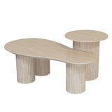 Craft Salontafel (118 cm) Travertijn Keramiek – POLE TO POLE