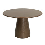 Forge Ronde Eettafel (Ø 120 cm) Vloeibaar Messing - POLE TO POLE