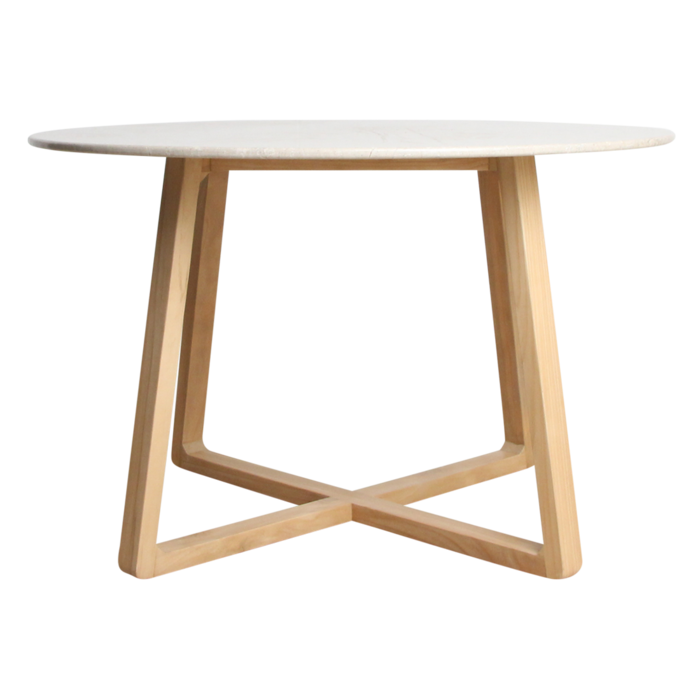 Eettafel Infinity Ronde Marmeren (Ø 120 cm) / Raw Materials