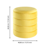 Ampahaka Poef Geel (ø40cmxH44,5 cm) / EGLO Living