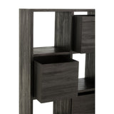 Kast met Lades – Gerecycleerd Hout Zwart / J-Line