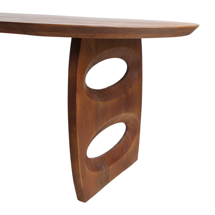 Eettafel Bullnose Teardrop Bruin 240 cm / Raw Materials