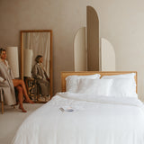 Dekbedovertrek Bamboe Wit (260×220) / Coco & Cici