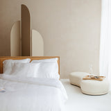 Dekbedovertrek Bamboe Wit (260×220) / Coco & Cici