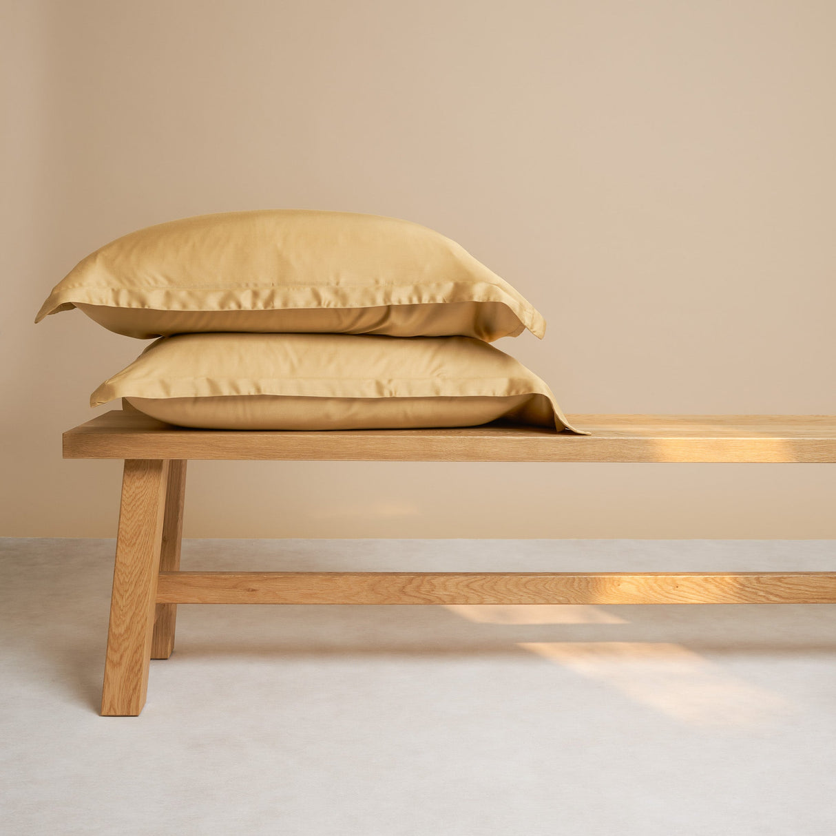 Kussensloop Bamboe Okergeel (50×60) / Coco & Cici