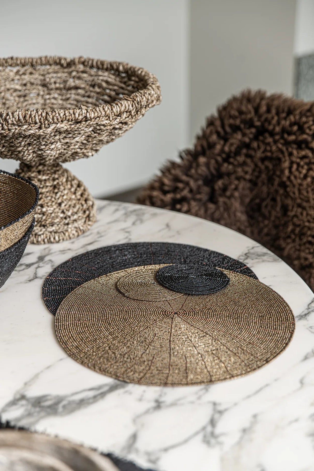 Kralen Onderzetter (10×10x1) / Bazar Bizar