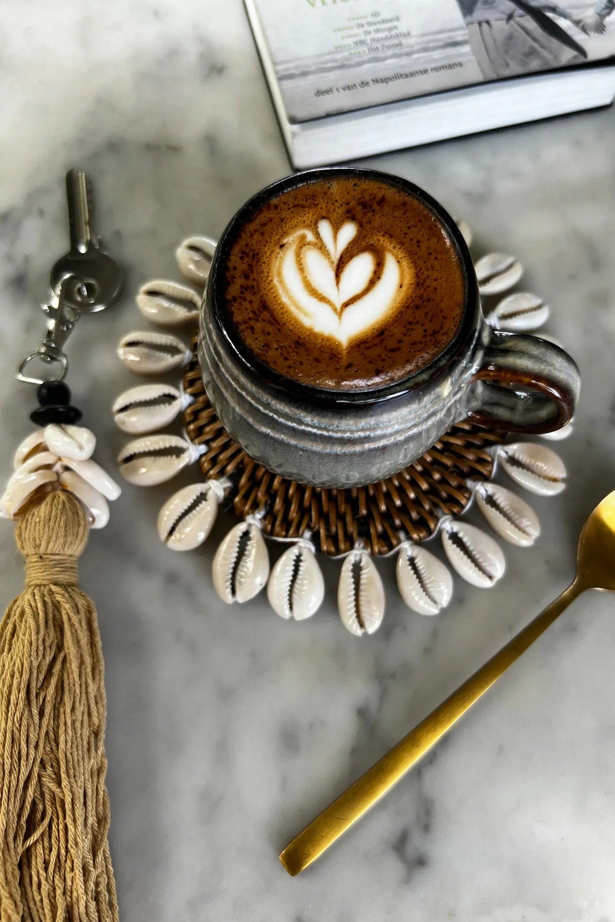 Colonial Shell Onderzetter (15x15x1)/ Bazar Bizar