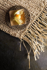 Franje Raffia Placemat Rechthoek (35×60×1) / Bazar Bizar