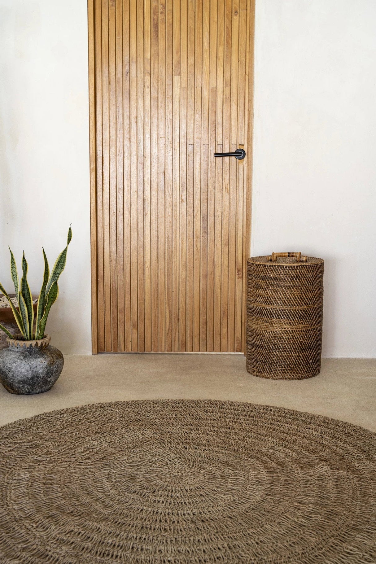 Vloerkleed Zeegras Beach (Ø200) / Bazar Bizar