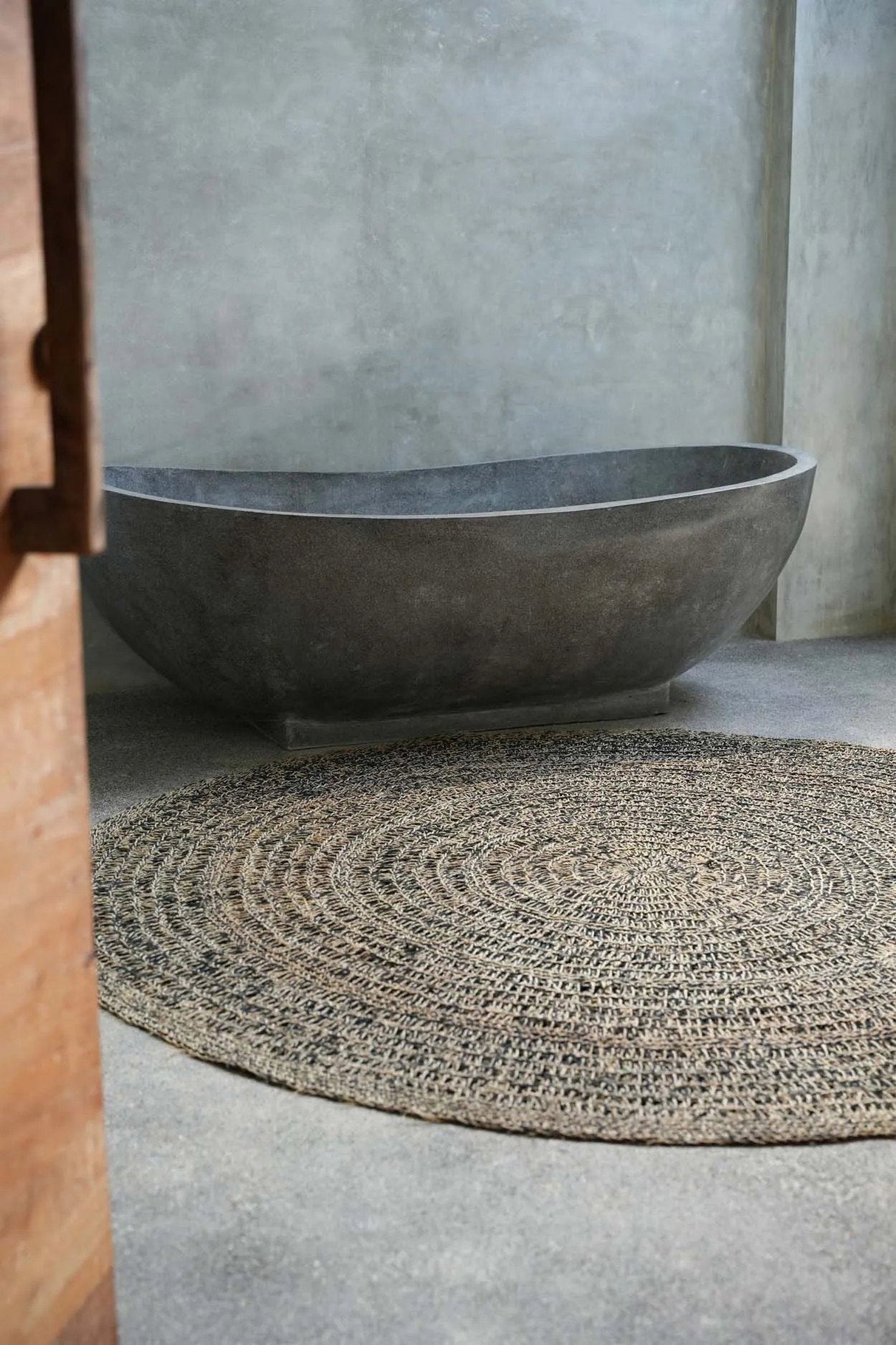 Vloerkleed Zeegras (Ø200) / Bazar Bizar