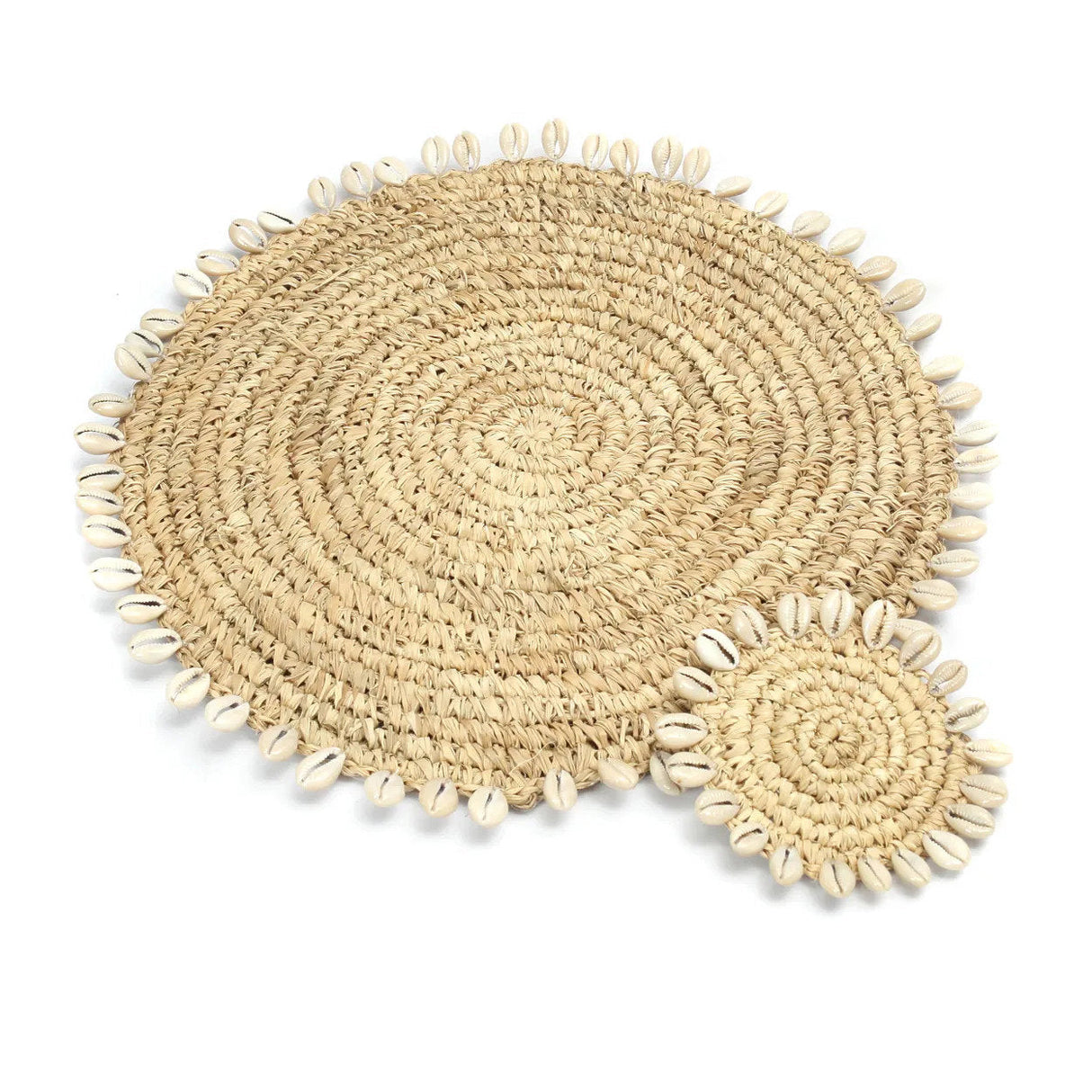 Raffia Schelp Placemat (38×38×1) / Bazar Bizar