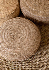 Raffia Flores Poef / Bazar Bizar