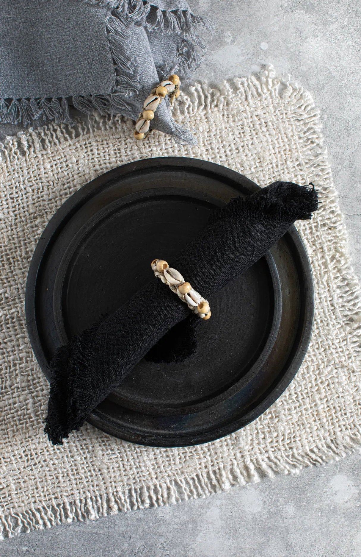 Shell Servetringen (Set van 4) / Bazar Bizar