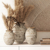 Wooden Decor Vaas – Large / Mojo Boutique
