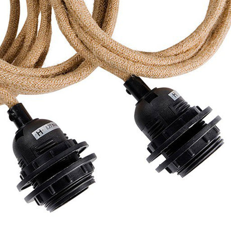 Plafondfitting Natural Black 3-Fittingen / Bazar Bizar