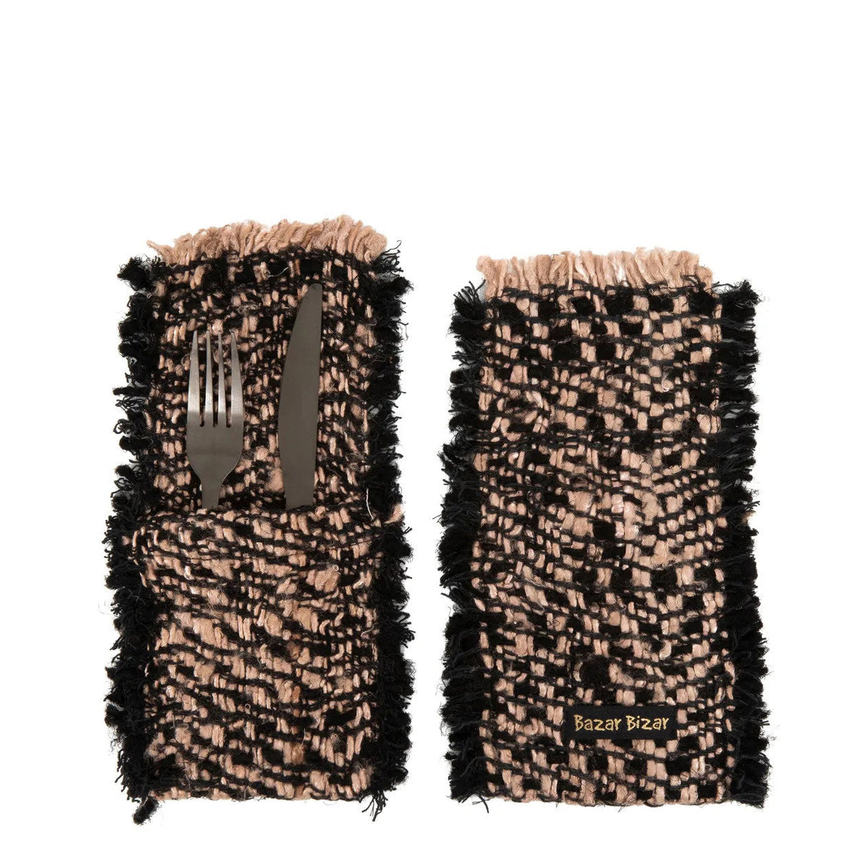 Oh My Gee Bestekhouder Black Copper (Set van 4) / Bazar Bizar