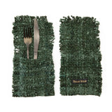 Oh My Gee Bestekhouder Forest Green (Set van 4) / Bazar Bizar