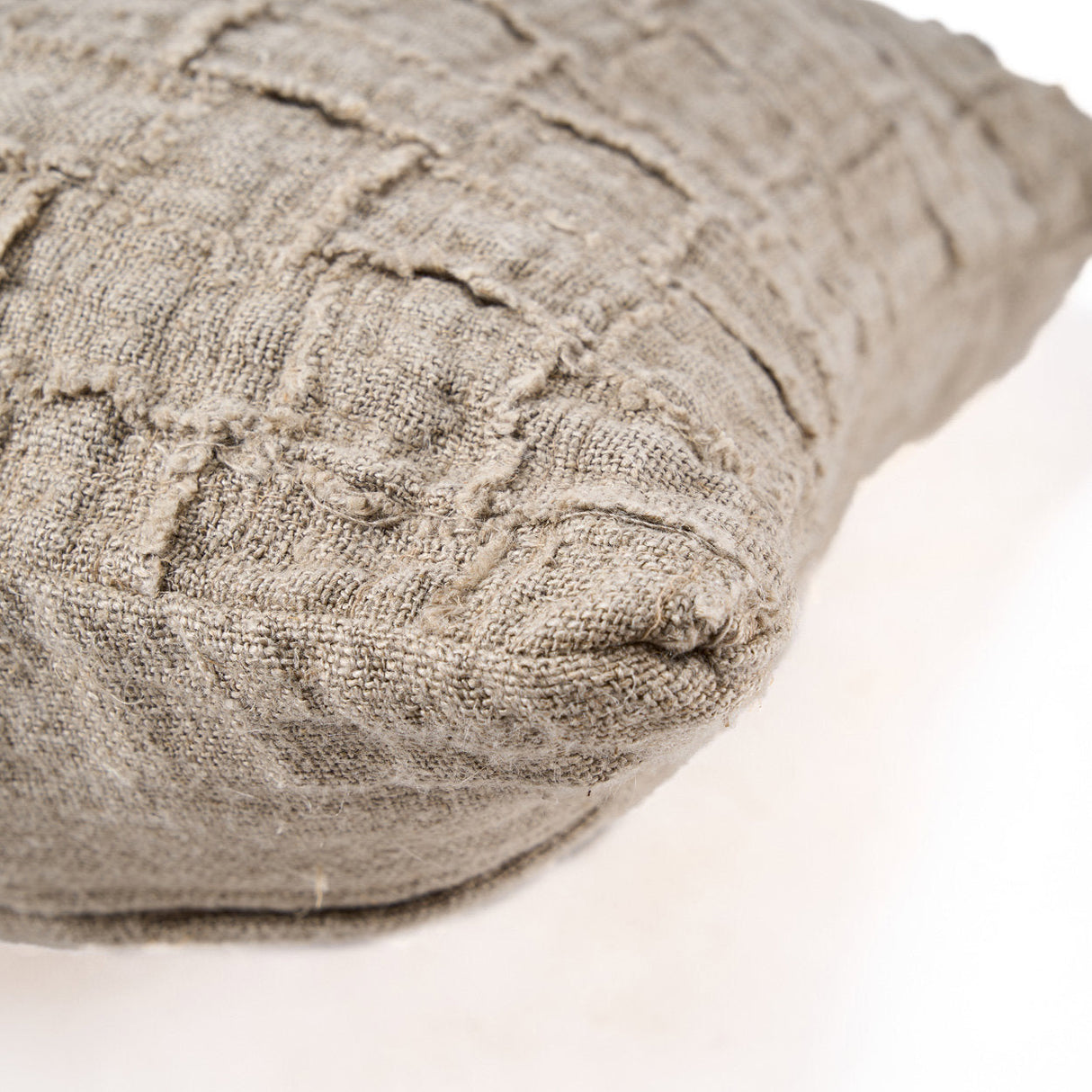 Linen Damier Kussensloop (50×50) / Bazar Bizar