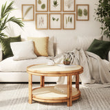 Ronde Rotan Salontafel – Handgemaakt in Bali / Mojo Boutique