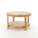 Ronde Rotan Salontafel – Handgemaakt in Bali / Mojo Boutique