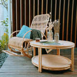 Ronde Rotan Salontafel – Handgemaakt in Bali / Mojo Boutique