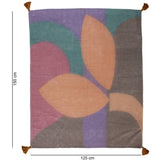 Plaid Abstract Katoen Multi 125x150cm – KERSTEN