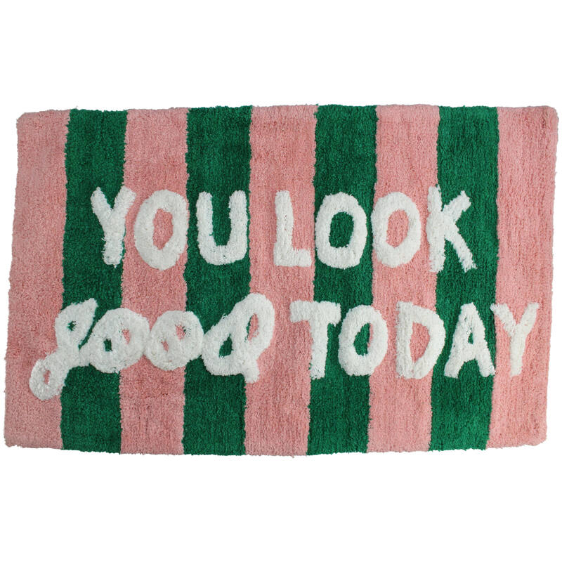 Badmat You Look Good Katoen Multi (50x80cm) - KERSTEN