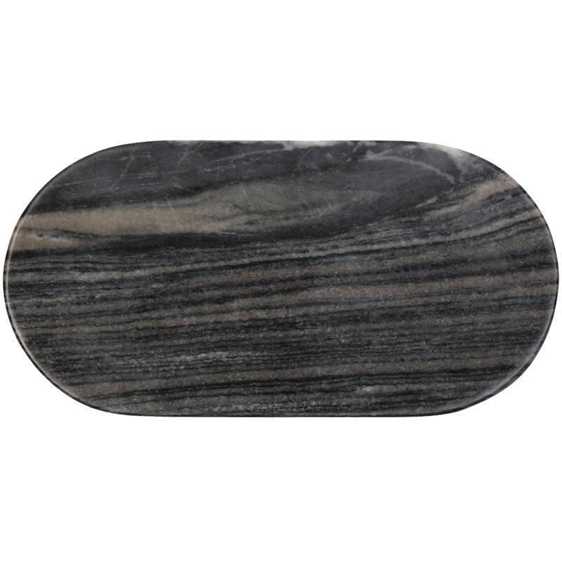 Dienblad Marmer - Wit/Zwart (29,5x15x1,5 cm) - KERSTEN
