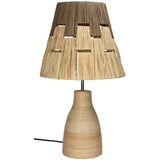 Tafellamp Rotan Naturel (30x30x52cm) - KERSTEN