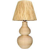 Tafellamp Rotan Naturel (32x32x62cm) - KERSTEN