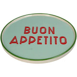 Bord Buon Appetito Keramiek Mint (25,5x25,5x1,5cm) Pasta Club - KERSTEN