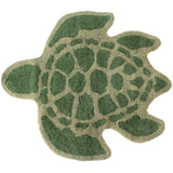 Badmat Turtle Katoen Groen (77x87cm) - KERSTEN