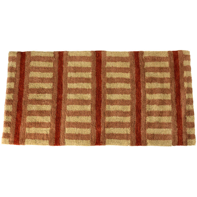 Tapijt Strepen Katoen Terra 120x60cm – KERSTEN