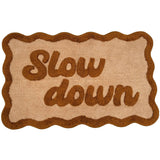 Badmat Slow Down Katoen Oker (50x80cm) Nieuw Voorjaar/Zomer 2026 - KERSTEN