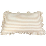 Kussen Streep Ruches Katoen Beige (30x50cm) Tavola Amore - KERSTEN