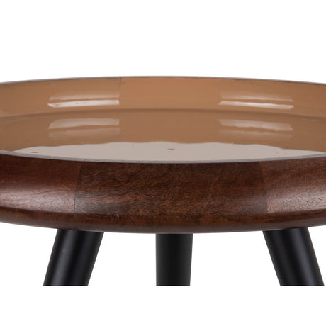 Bijzettafel Tripod Bruin (Set van 3) / Leitmotiv