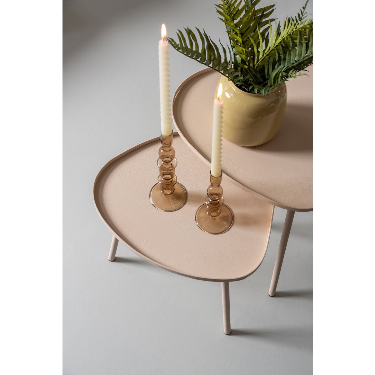 Bijzettafel Boaz Groot Warm Grey / Leitmotiv