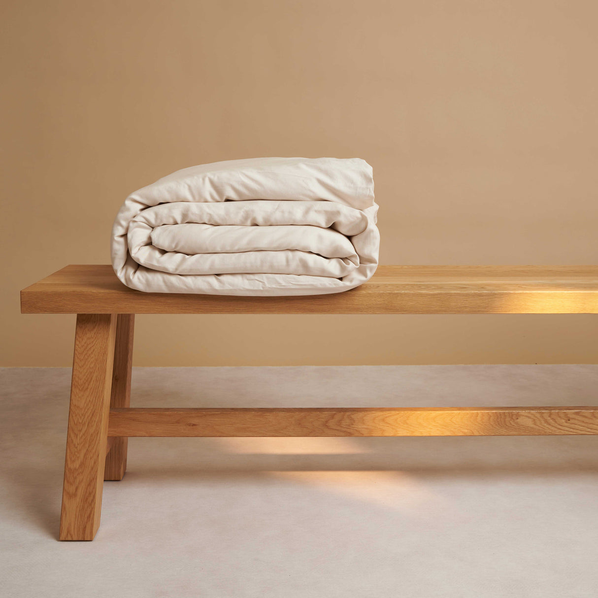 Dekbedovertrek Satijn Beige (140×200) / Coco & Cici