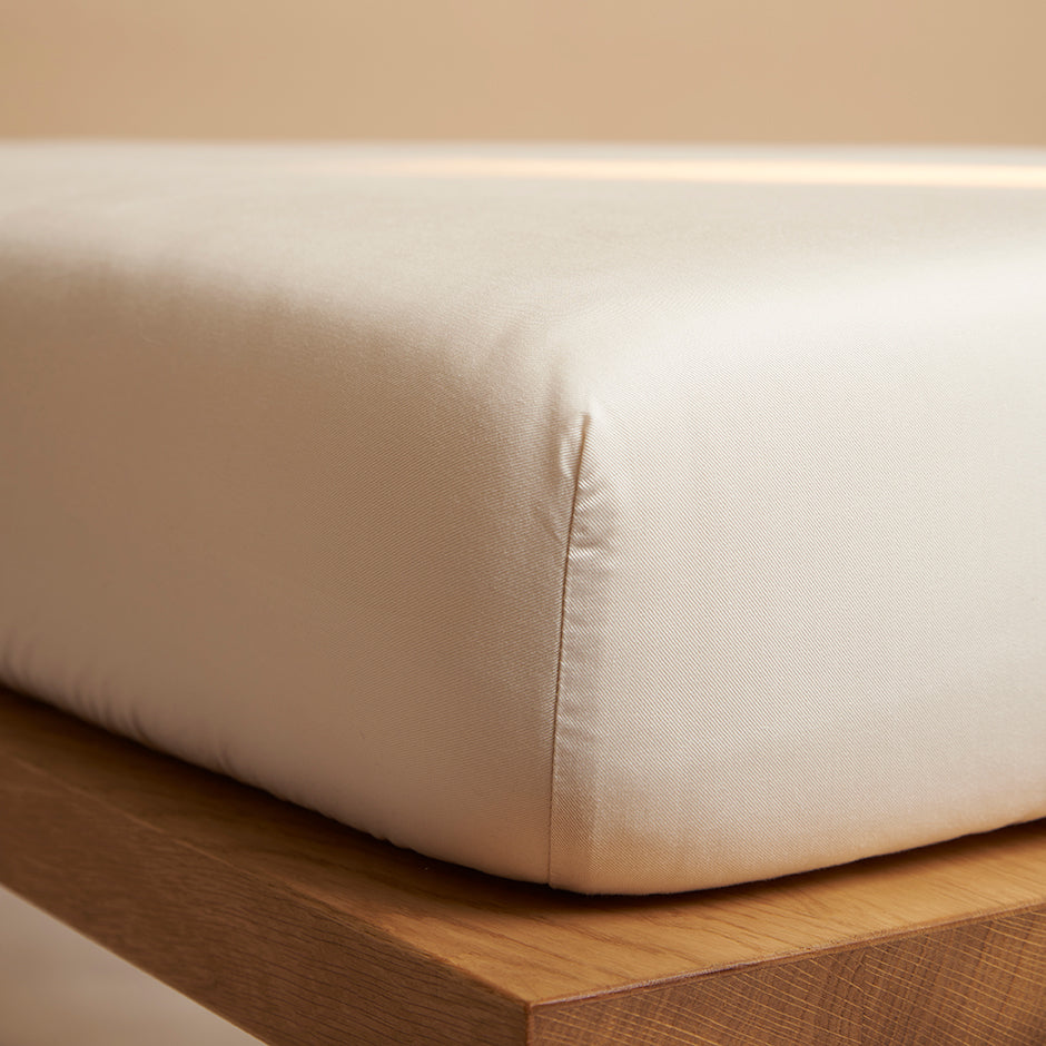 Hoeslaken Satijn Beige (200×220×30) / Coco & Cici