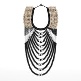 Wanddecoratie Ketting – Cowrie Shells & Hout / Mojo Boutique