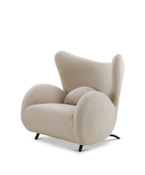 Grote Buffel Fauteuil Ivoor / Njordec