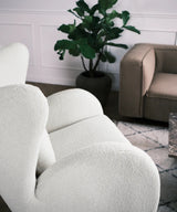 Grote Buffel Fauteuil Wit schaap / Njordec