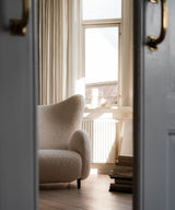 Grote Buffel Fauteuil Wit schaap / Njordec