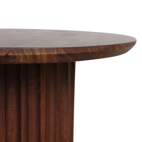 Bullnose Bijzettafel Bruin 55 cm / Raw Materials