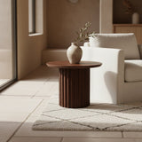 Bullnose Bijzettafel Bruin 55 cm / Raw Materials