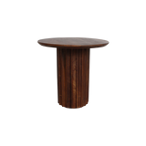 Bullnose Bijzettafel Bruin - 50 cm / Raw Materials