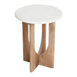 Bijzettafel Kuching Marmer Wit / Raw Materials